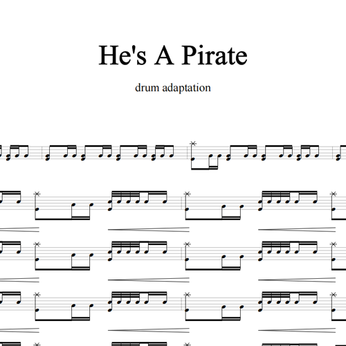 鼓谱*He's A Pirate.asp